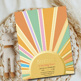 金ゴールドの誕生日の招待状 箔シーズンポストカード