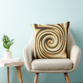 金ゴールドの調子の柔らかい焦点の螺線形の渦巻の種族のスタイル クッション (椅子)