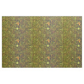 金ゴールドの象形文字 ファブリック (ファットクウォーター)