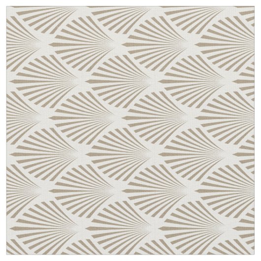 金ゴールドの貝パターン ファブリック (クローズアップ)