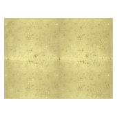 金ゴールドの質BGの金クリスマスの星 テーブルクロス (正面(横))