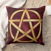 金ゴールドの赤い記号 クッション (ブランケット)