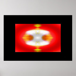 金ゴールドの赤の洗練 ポスター