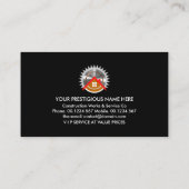 金ゴールドの赤線ツール 名刺 (裏面)