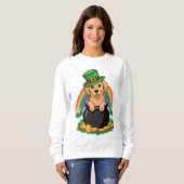 金ゴールドの足 スウェットシャツ (正面フル)