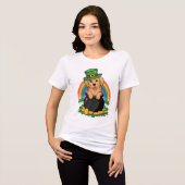 金ゴールドの足 トライブレンドTシャツ (正面全面)