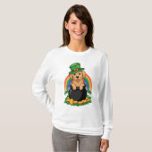 金ゴールドの足 Tシャツ (正面フル)