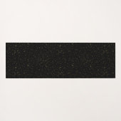 金ゴールドの輝きとグリッターと黒 ヨガマット (裏面(横))