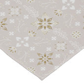 金ゴールドの輝きとトープ大化フォーク芸術 ショートテーブルランナー (コーナー)