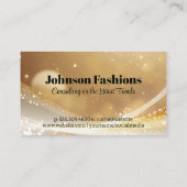 金ゴールドの輝きと埃 名刺 (裏面)