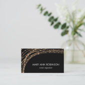 金ゴールドの輝きのひもはイベントのオルガナイザーをつけます 名刺 (スタンド正面)