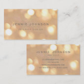 金ゴールドの輝きの《写真》ぼけ味の名刺 名刺 (正面/裏面)