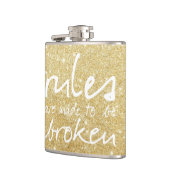 金ゴールドの輝きはフラスコを壊すために作られる フラスク (左)