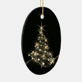 金ゴールドの輝きクリスマスツリーダーク セラミックオーナメント (右)