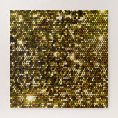 金ゴールドの輝き：輝く背景。 ジグソーパズル (横)