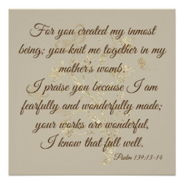 金ゴールドの輝くバイブル聖句の高揚引用文 ポスター