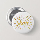 金ゴールドの輝やき 缶バッジ (正面&裏面)