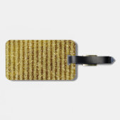 金ゴールドの輝ストライプき ラゲッジタグ (裏面横)