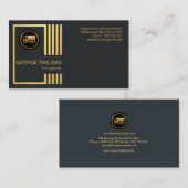 金ゴールドの輸送は貨物トラックサービスを導きます 名刺 (正面/裏面)