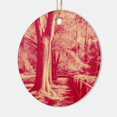 金ゴールドの通り（赤） - セラミックオーナメント (左)