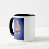 金ゴールドの配置の「無類の」ダイヤモンドを黄色にして下さい マグカップ (正面左)