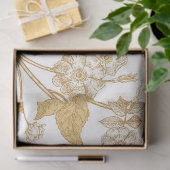 金ゴールドの金ゴールド開花 薄葉紙 (ギフト)