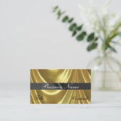 金ゴールドの金名刺 名刺 (スタンド正面)