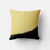 金ゴールドの金属のエレガントでモダンな黒 クッション (裏面)