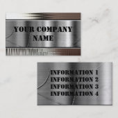 金ゴールドの金属の一見のはっきりしたな名刺 名刺 (正面/裏面)