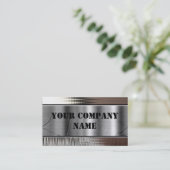 金ゴールドの金属の一見のはっきりしたな名刺 名刺 (スタンド正面)