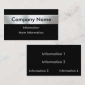 金ゴールドの金属の一見のネームプレートの名刺 名刺 (正面/裏面)