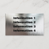 金ゴールドの金属の名刺 名刺 (裏面)