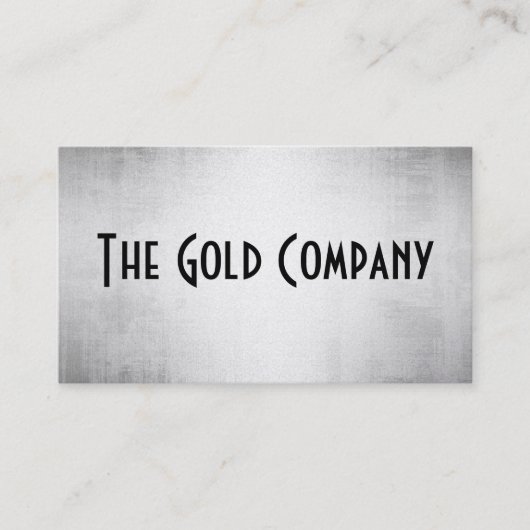 金ゴールドの金属の名刺 名刺 (正面)