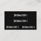 金ゴールドの金属の名刺 名刺 (裏面)