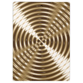 金ゴールドの金属の螺線形 クリップボード (裏面)