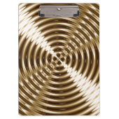 金ゴールドの金属の螺線形 クリップボード (正面)