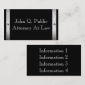 金ゴールドの金属フレームのボーダー名刺 名刺 (正面/裏面)