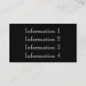 金ゴールドの金属フレームのボーダー名刺 名刺 (裏面)