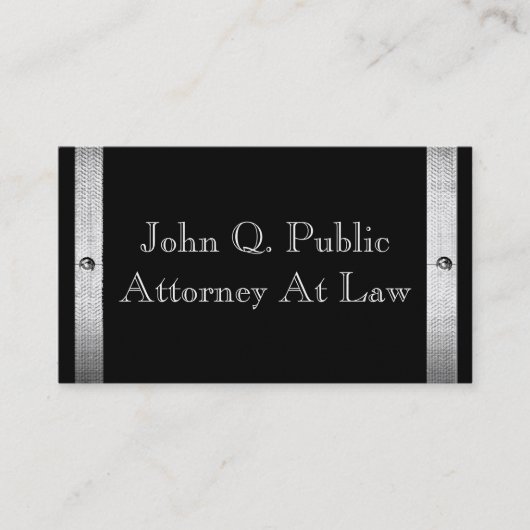 金ゴールドの金属フレームのボーダー名刺 名刺 (正面)