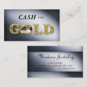金ゴールドの銀のためのジュエリーの名刺の現金 名刺 (正面/裏面)