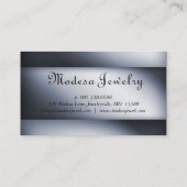 金ゴールドの銀のためのジュエリーの名刺の現金 名刺 (裏面)