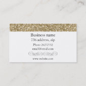 金ゴールドの銀 名刺 (裏面)