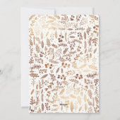 金ゴールドの銅の植物のモダンで魅力的な休日の写真 シーズンカード (裏面)