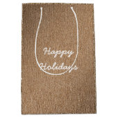 金ゴールドの銅 ミディアムペーパーバッグ (正面)