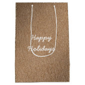 金ゴールドの銅 ミディアムペーパーバッグ (裏面)