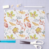 金ゴールドの錆の緑の紅葉のティッシュペーパー 薄葉紙 (クラフト)