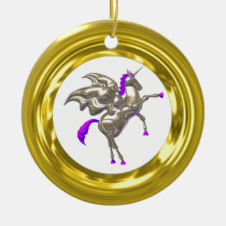 金ゴールドの錯覚のオーナメントは写真のボーダーを加えます セラミックオーナメント