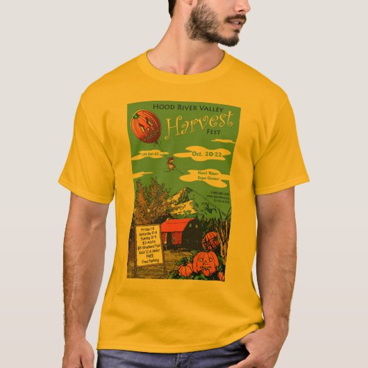 金ゴールドの長い袖 Tシャツ (正面)