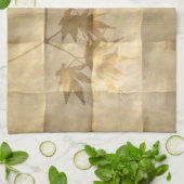 金ゴールドの離れパーチメント紙ルッエレガントク キッチンタオル (折り畳み)