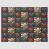 金ゴールドの雪がベルベットのイメージに 薄葉紙 (正面)